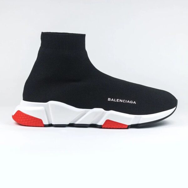 Balenciaga Black/Red Speed Knit Sock