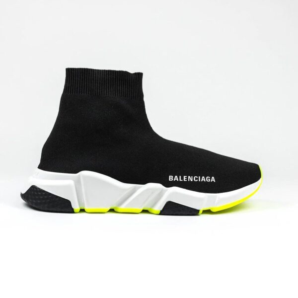 Balenciaga Black/Yellow Speed Knit Sock