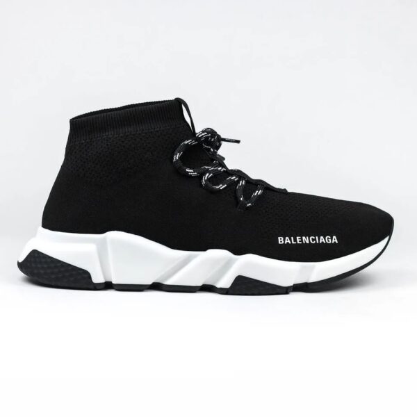 Balenciaga Speed Knit Lace Sock Black White