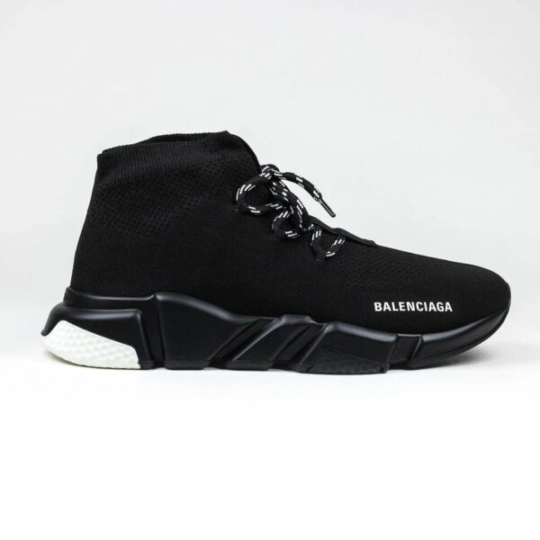 Balenciaga Speed Knit Lace Sock Triple Black White