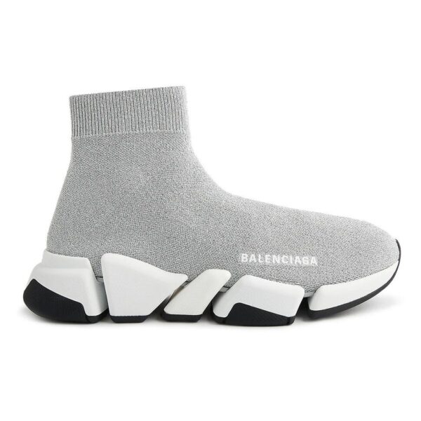 Balenciaga Speed Knit Sock 2.0 Silver Black