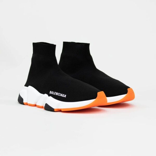 Balenciaga Speed Knit Sock Black Orange