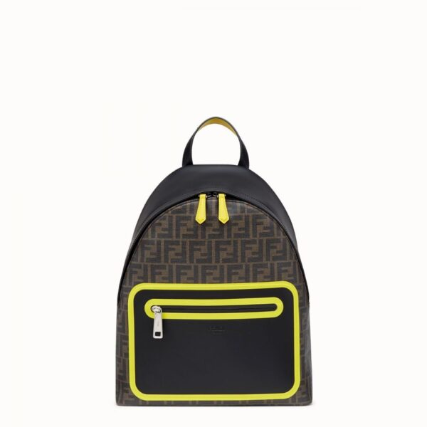 Fendi Brown Fabric Backpack