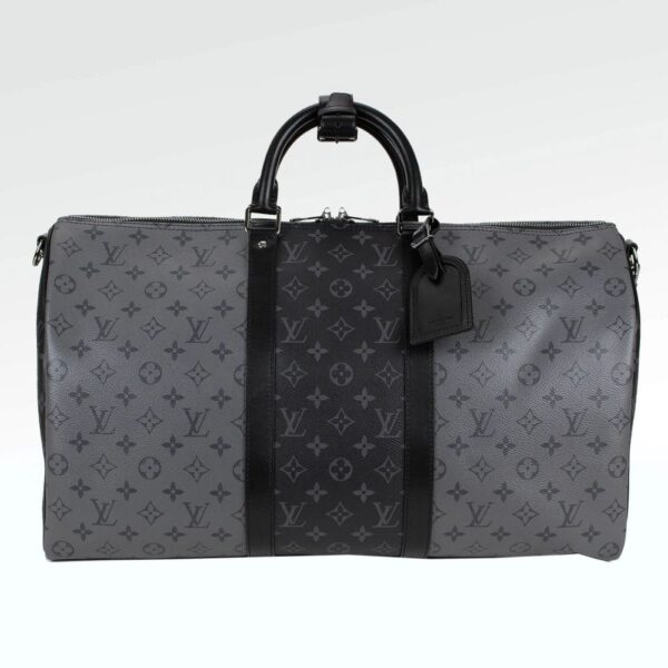 Louis Vuitton Monogram Reverse Silver Keepall 50