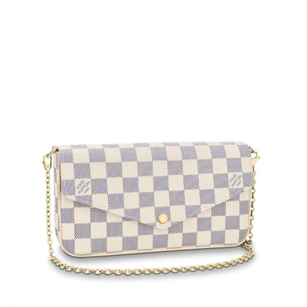 Louis Vuitton Women Pochette Felicie - Damier Azur Canvas