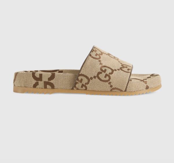 maxi GG canvas slide sandal