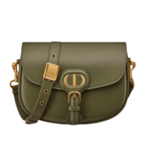 MEDIUM DIOR BOBBY BAG Cedar Green Box Calfskin