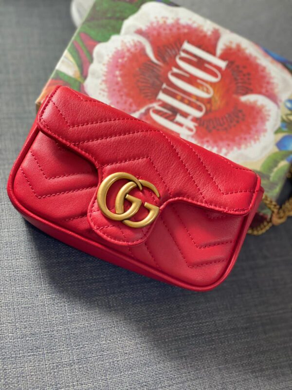 MINI Gucci MARMONT 2.0 LEATHER BAG